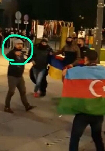 Армяне устроили провокацию на митинге азербайджанской молодежи в Польше (Фото-Видео)
