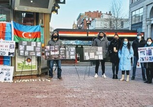 В Бостоне проведена беззвучная акция в связи с Ходжалинским геноцидом (Фото)