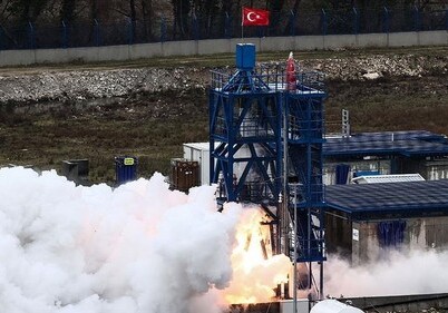 Турция успешно испытала гибридный двигатель ракеты для миссии на Луну (Фото-Видео)