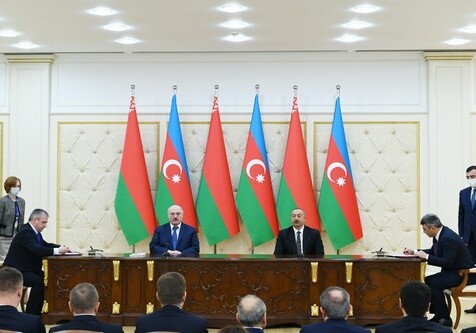 Азербайджан и Беларусь подписали документы о сотрудничестве (Фото)