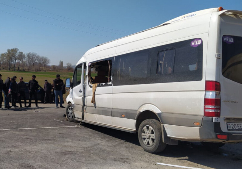 В Агстафинском районе столкнулись два автобуса, пострадали 15 человек