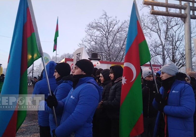 Акция протеста на дороге Ханкенди-Лачин продолжается 34 дня