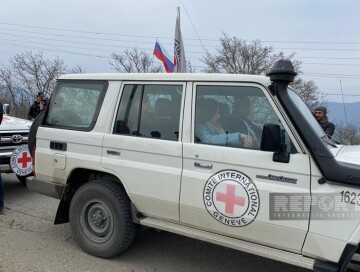 Автомобилями МККК в Ханкенди были доставлены лица армянского происхождения